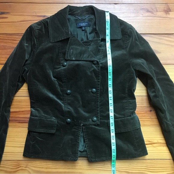 Talbots Velvet Double-Breasted Blazer, EUC, 8 - Picture 11 of 16